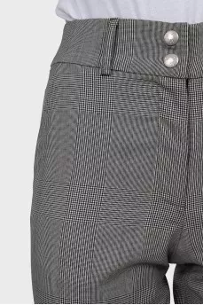 Gray wool trousers
