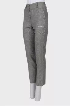 Gray wool trousers