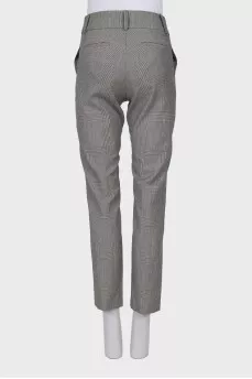 Gray wool trousers