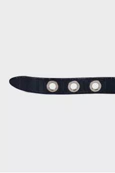 Vintage blue leather belt