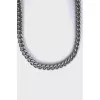 Silver chain belt with tag