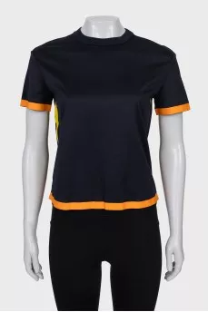T-shirt with contrasting trim