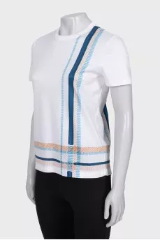 Straight cut printed t-shirt