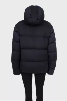 Quilted down jacket in grey