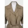 Jacket with 3/4 sleeves fitted cut