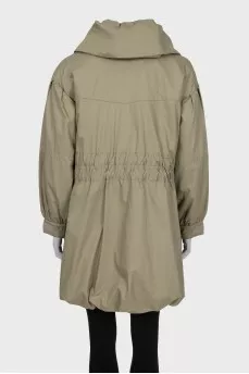 Parka with patch pockets