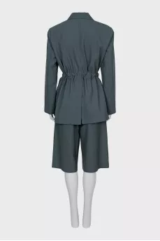 Green suit with shorts