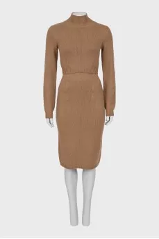 Cashmere skirt suit