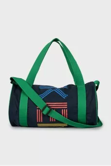Sports bag with green handles