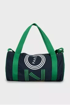 Sports bag with green handles