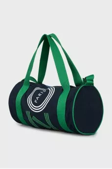 Sports bag with green handles