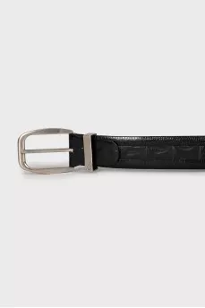 Men's crocodile leather belt