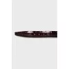 Men's embossed leather belt