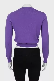Purple Slim Fit Jumper