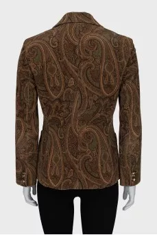 Paisley print jacket
