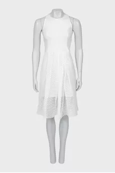 White dress with mesh bottom