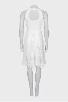 White dress with mesh bottom