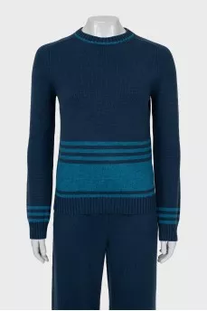Cashmere jumper and trousers suit