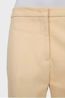 Yellow straight leg trousers