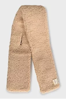 Faux fur oversized scarf