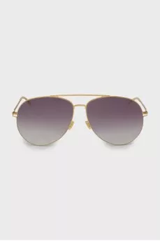 Aviator sunglasses with thin frames