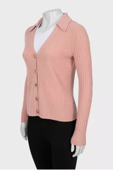Cashmere ribbed pullover