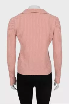 Cashmere ribbed pullover