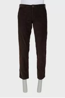 Men's brown corduroy trousers
