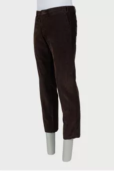 Men's brown corduroy trousers