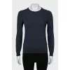 Blue wool jumper