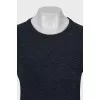 Blue wool jumper