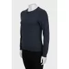 Blue wool jumper