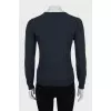 Blue wool jumper