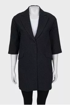 Polka Dot Jacket with 3/4 Sleeves