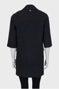 Polka Dot Jacket with 3/4 Sleeves