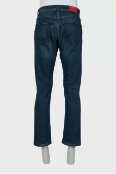 Men's jeans with distressed effect