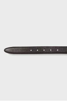 Men's brown leather belt