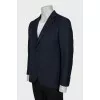 Men's single-breasted jacket in blue