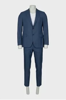 Men's blue suit