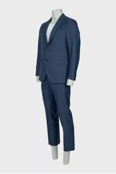 Men's blue suit