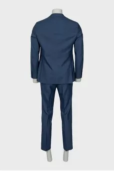 Men's blue suit