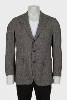 Men's wool jacket in a combination of colors
