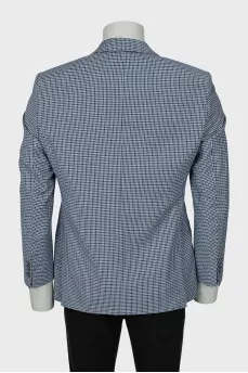 Men's fitted wool jacket