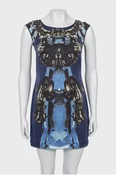 Silk A-line dress