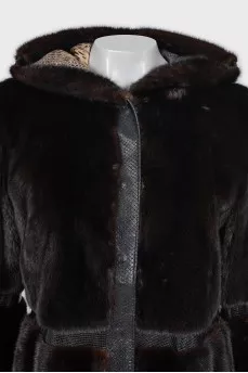 Mink fur coat