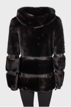 Mink fur coat