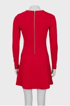 Fitted dress with zip pockets