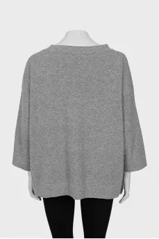 Sweater with patch pocket