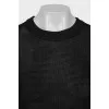 Mesh sweater with a tapered cut