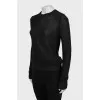 Mesh sweater with a tapered cut